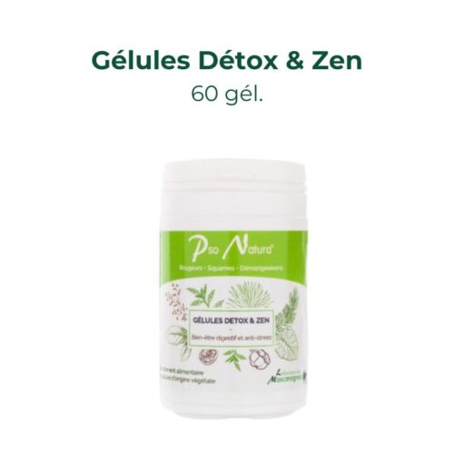 gelules detox et zen pour les problemes d'eczema sur la peau