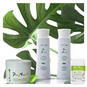 Gamme Pso Natura contre le psoriasis, pour soulager et apaiser l'inflammation de la peau et aider à faire disparaître les traces de psoriasis, les rougeurs, les squames et les démangeaisons.