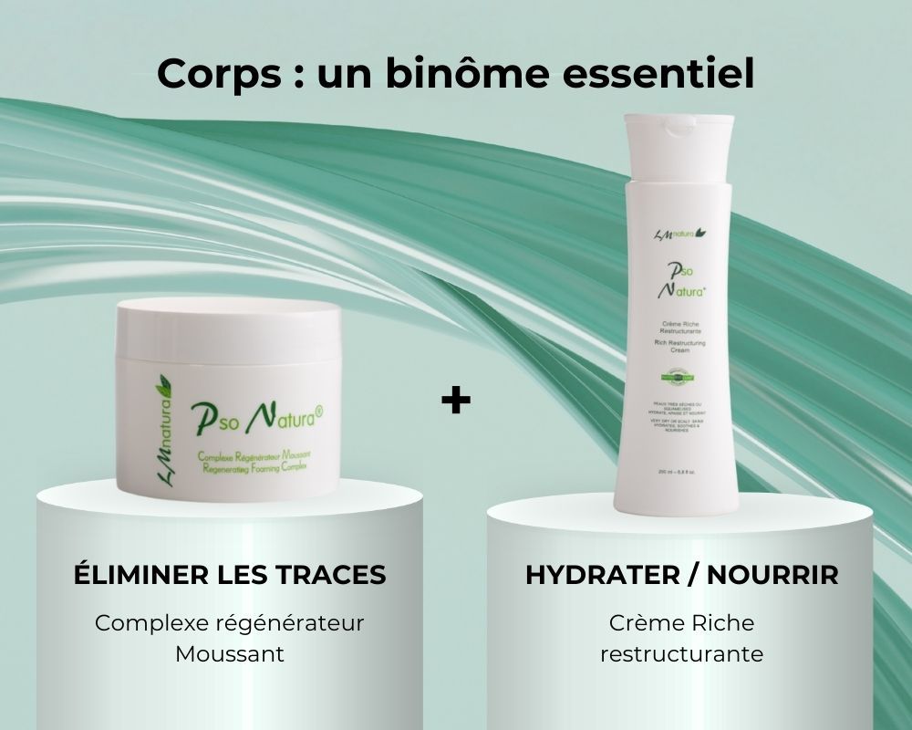 psoriasis traitement naturel Pso Natura Complexe et Crème nourrissante