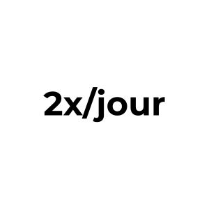appliquer la creme deux fois par jour