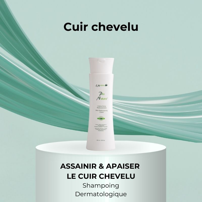 Shampoing psoriasis cuir chevelu traitement naturel Pso Natura