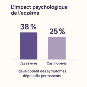 eczema depression etudes