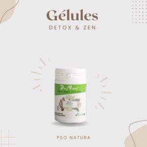 Gélules detox et zen compléments alimentaires pour nettoyer interieur poussée cutanée