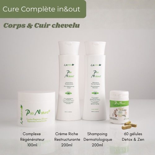 pack cure complète corps et cheveux in & out psoriasis eczéma