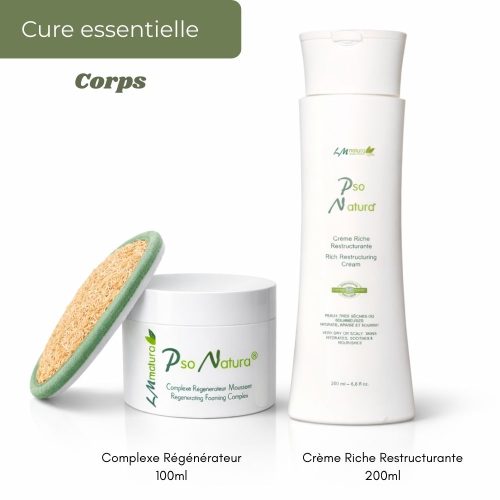 Pack Cure essentielle corps Complexe et Crème psoriasis eczéma