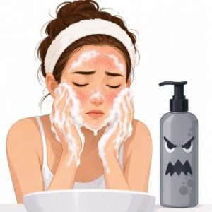à ne pas faire ancé hormonale 1 Décaper la peau avec des nettoyants trop agressifs