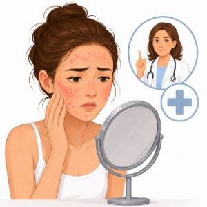 acné hormonale geste à ne pas faire 6 Négliger une acné importante ou associée à d’autres symptômes